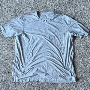 Lands' End Light Gray Short Sleeve Men's Tee